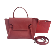 "40% off instantly" 95 new Celine Celine Celine catfish bag ladies red portable shoulder bag authentic