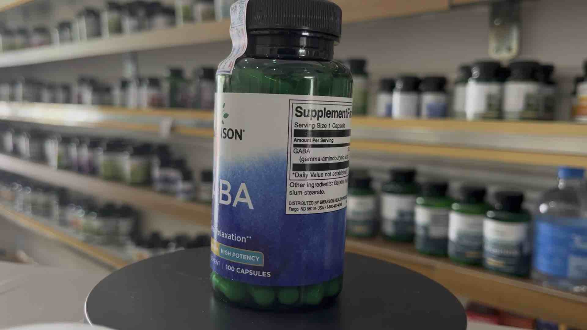 Viên uống tác dụng mạnh giúp ngủ ngon thư giản Swanson GABA 500mg ...