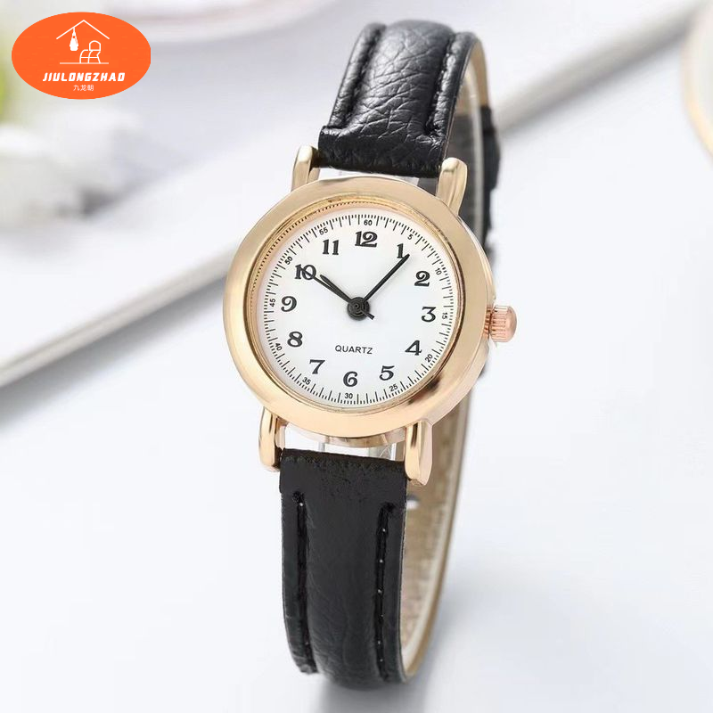 Thời trang nữ Đồng hồ thạch anh có dây đeo bằng da và thiết kế thanh lịch