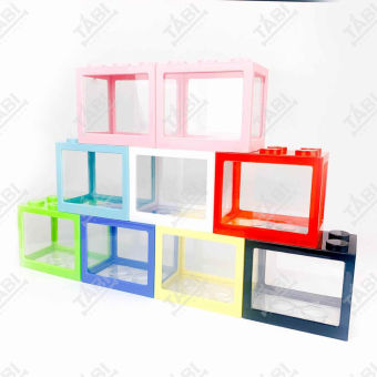 Hồ Cá Lắp Ráp LEGO Mini 12x10.5x8CM - Bể Cá Mini Nuôi Cá Beta, Guppy, 7 Màu,...[LEGO]