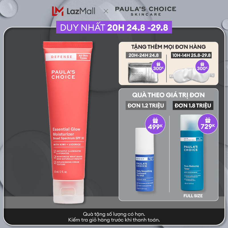 Kem chống nắng ngăn ngừa tác hại từ ánh sáng xanh dành cho mọi loại da Paula’s Choice SPF30 60ml 2230