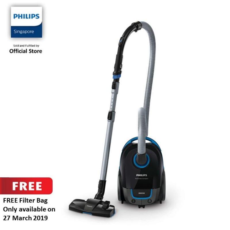 FREE Filter BAG (While Stock Last) with Philips Performance Compact Vacuum Cleaner with Bag - FC8383/61 Singapore