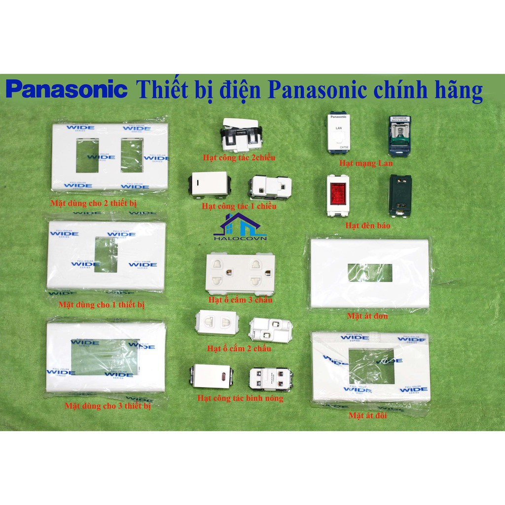 Công tắc ổ cắm Panasonic dòng Wide  - Thiết bị điện Panasonic chính hãng _ NPP Lê Khởi
