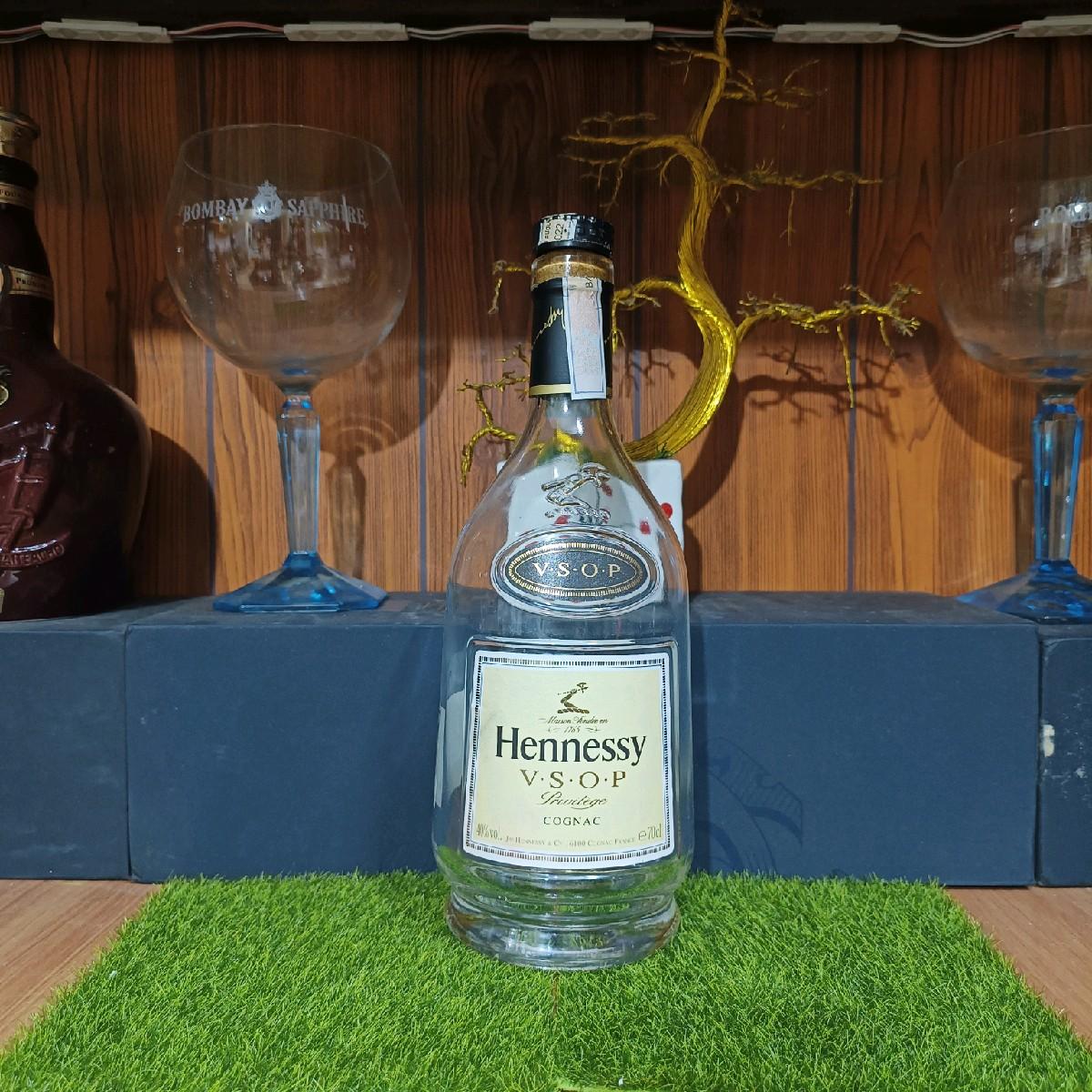 Vỏ chai Hennessy VSOP trưng bày Decor