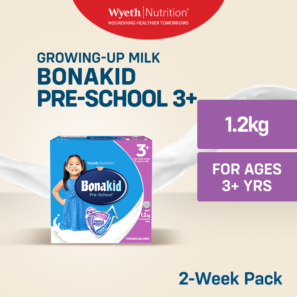 BONAKID PRE-SCHOOL 3+ Growing-Up Milk Powder for Children 3+ Years Old 1.2kg