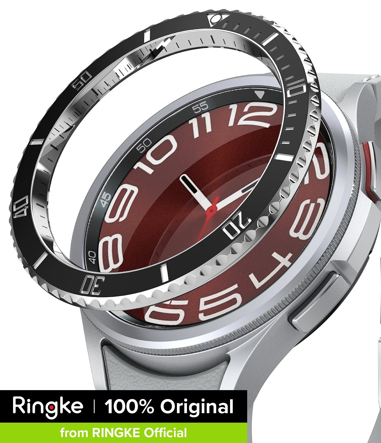 Ringke Premium Bezel Styling Compatible with Samsung Galaxy Watch 6 Classic 47mm Bezel Ring Adhesive Cover Anti Scratch Stainless Steel Protection for Galaxy Watch 6 Classic 47mm Accessory ราคา 847 บาท*ส่งฟรี