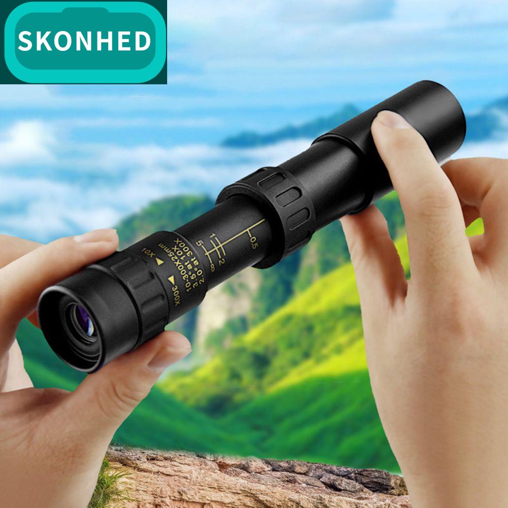 SKONHED 4K 10-300x40 คุณภาพสูง ซูเปอร์ซูม อุปกรณ์ปีนเขา การมองเห็นได้ในเวลากลางคืน ช่องมองภาพ กล้องส่องทางไกล ตาข้างเดียว กล้องโทรทรรศน์ ราคา 521 บาท*ส่งฟรี