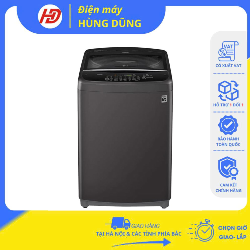 [GIAO LẮP TRONG NGÀY TẠI HÀ NỘI ] Máy giặt lồng đứng LG Inverter 10.5 kg T2350VSAB - Bảo hành chính hãng