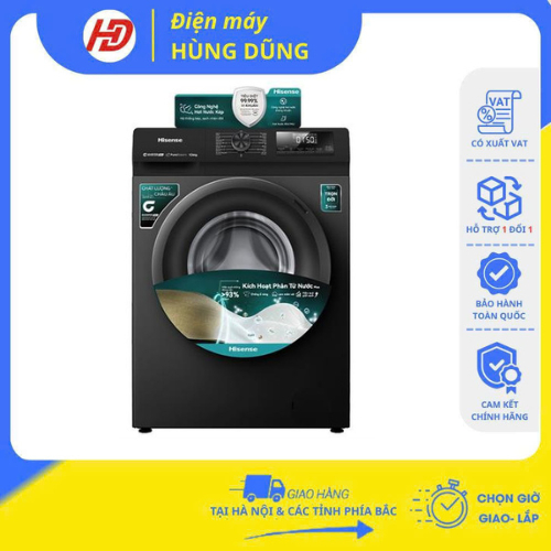 [SHIP HỎA TỐC HÀ NỘI ] Máy giặt sấy Hisense Inverter giặt 9 kg - sấy 6 kg WD90N1Y -BẢO HÀNH CHÍNH HÃNG 24 THÁNG