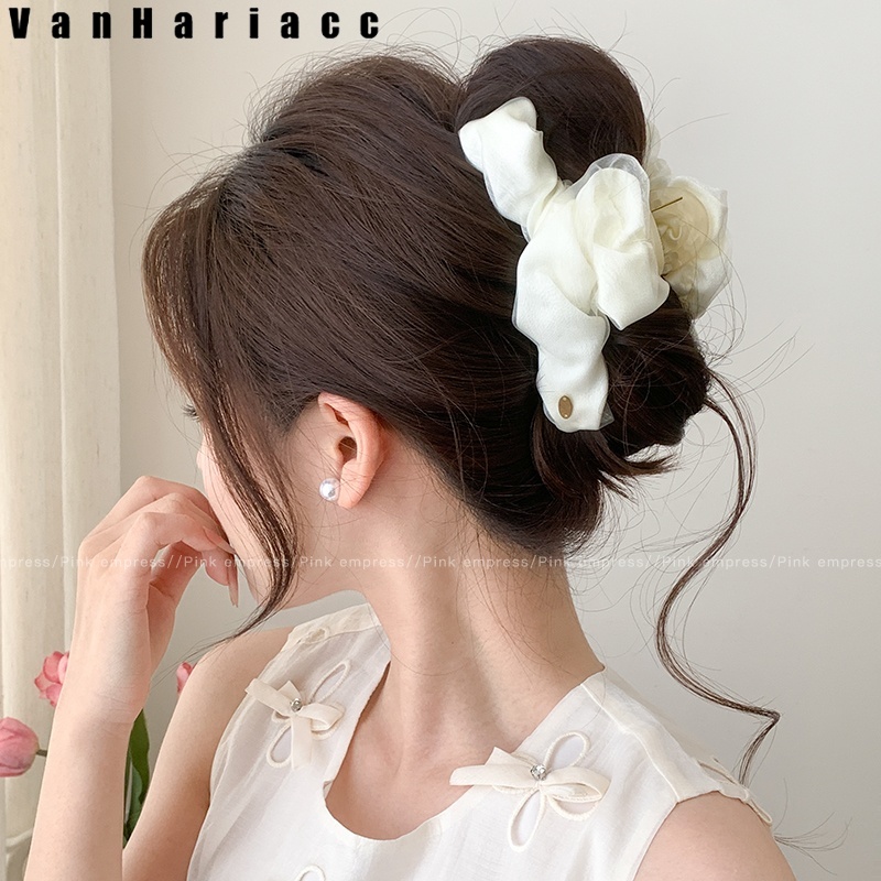 Gmai Summer Vacation Style Big Shell Hair Accessories Hair Clip Extremely Simple Style Alloy Flower Hair Clip Women'S Fashion Accessories ราคา 2 บาท*ส่งฟรี