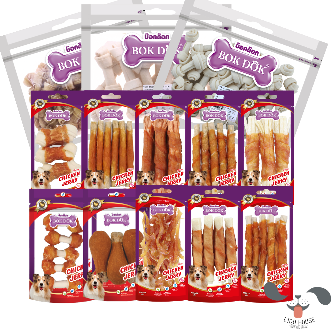 Snack Xương Da Bò Cuộn Gà BOKDOK Thái Lan Dành cho Chó BOK DOK – Lido House Shop & Hotel