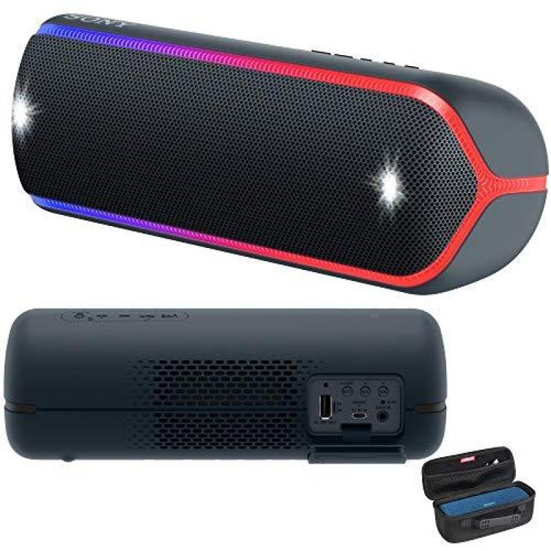 Sony XB32 Extra Bass Portable Bluetooth Speaker (Black) with Travel Hard Case Bundle Singapore