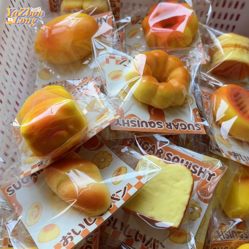 YZLong Soft Squishy Food Simulation Toys with Slow Rebound, Stress Relief for Kids and Adults, Realistic Bread Shapes in Individual Packaging ราคา 58 บาท*ส่งฟรี