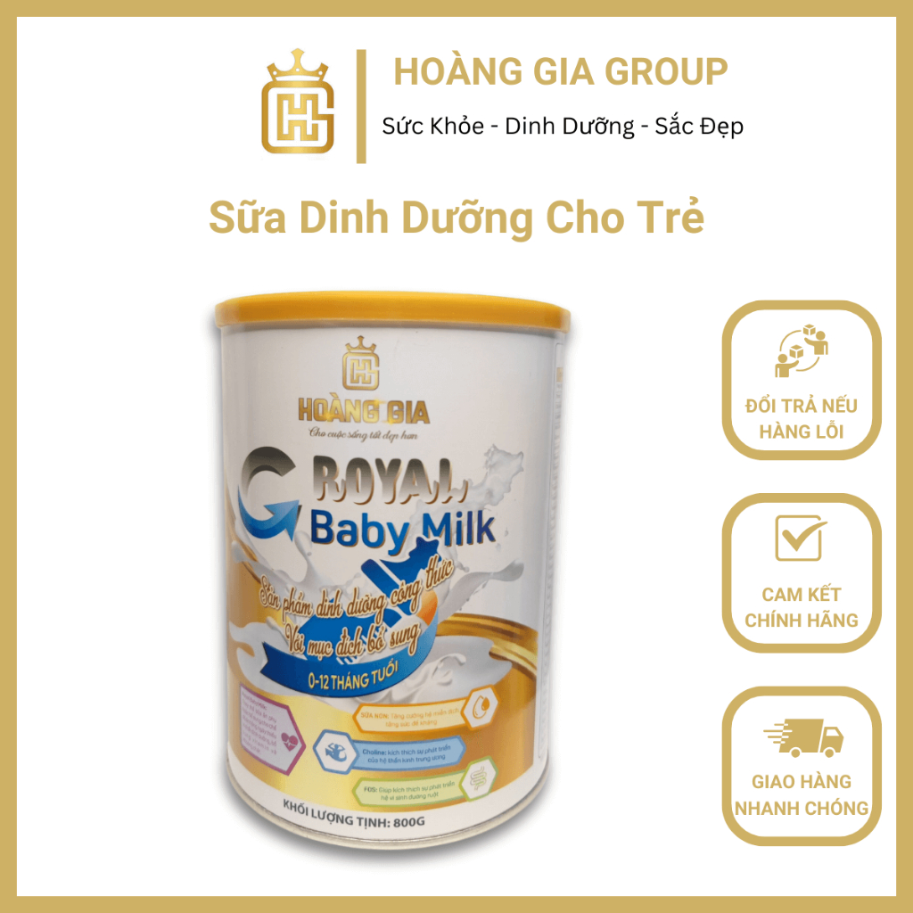 Sữa Dinh Dưỡng Royal Baby Milk, Sữa Công Thức Cho Trẻ Từ 0 Đến 12 Tháng Tuổi