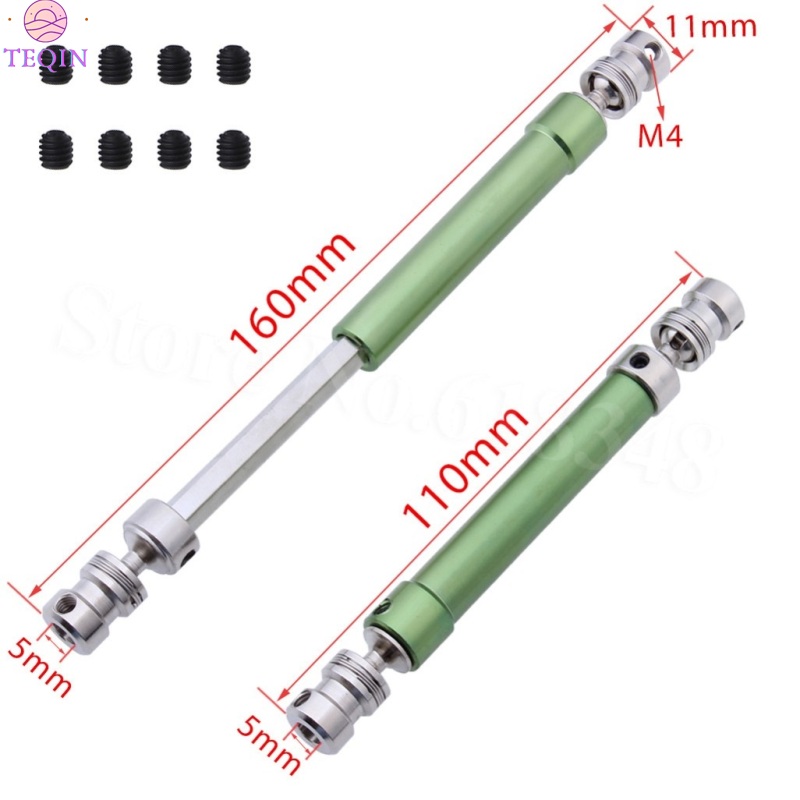 Teqin [Giao hàng nhanh] Ổ Trục kim loại nhiệm vụ 110mm đến 160mm cvd cho xe tải xe leo đá quy mô 1/10 điều khiển từ xa Tamiya trục SCX10 RC4WD Traxxas TRX-4