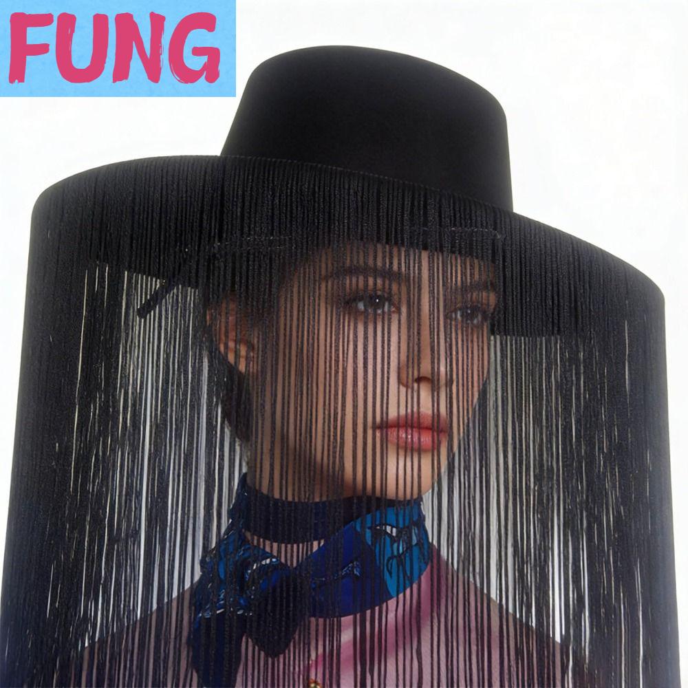 FUNG แฟชั่น หมวกปีกกว้าง ผ้าที่ระบายอากาศได้ สบายๆ หมวกผ้าขนสัตว์ สีขาวชมพู สวมใส่สบาย หมวกคาวบอย งานปาร์ตี้ ราคา 575 บาท*ส่งฟรี