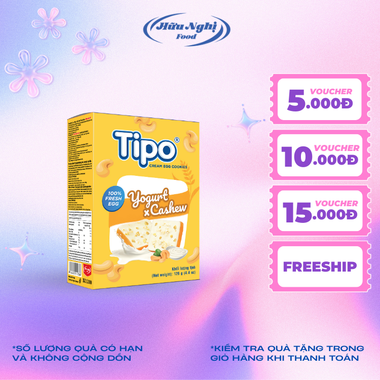 Bánh Tipo Sữa Chua Hạt Điều 126G