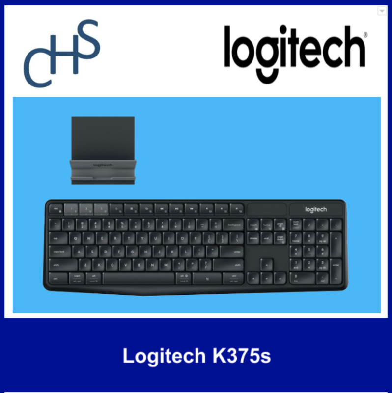 (Original) Logitech K375s | Bluetooth wireless connection | Compatible for Windows® 7, Windows 8, Windows 10 or later Android 5.0 Mac OS X 10.10 or later iOS 5 or later Chrome OS™ | 1 year warranty Singapore