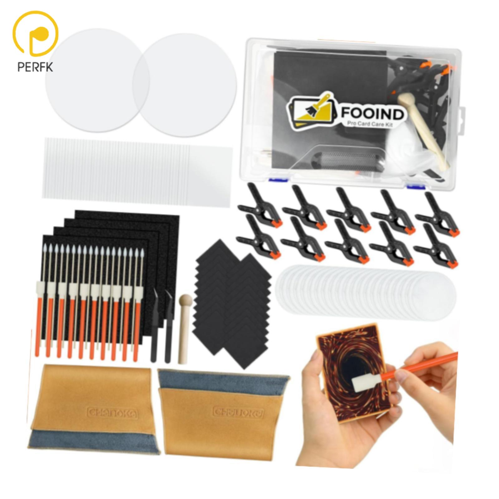 312Pcs Trading Card Cleaning Kit Restoration Supplies Black EVA Foam Pads Flattening Set Accessories for Collectibles ราคา 35,242 บาท*ส่งฟรี