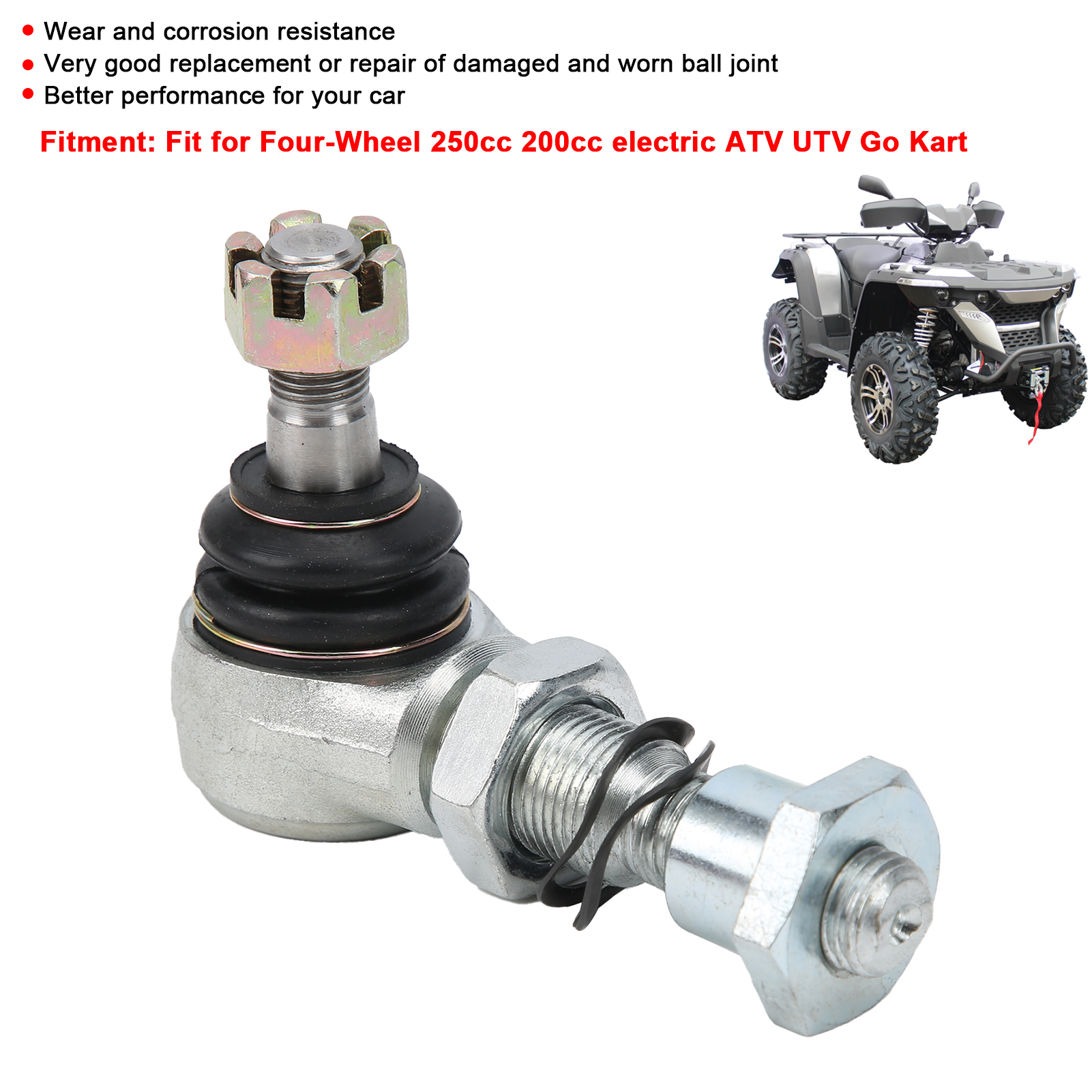 Khớp điều chỉnh với bộ đệm Tương thích với 250cc điện UTV và Kart Càng Gắp thay thế cho tăng cường kiểm soát chỉ đạo