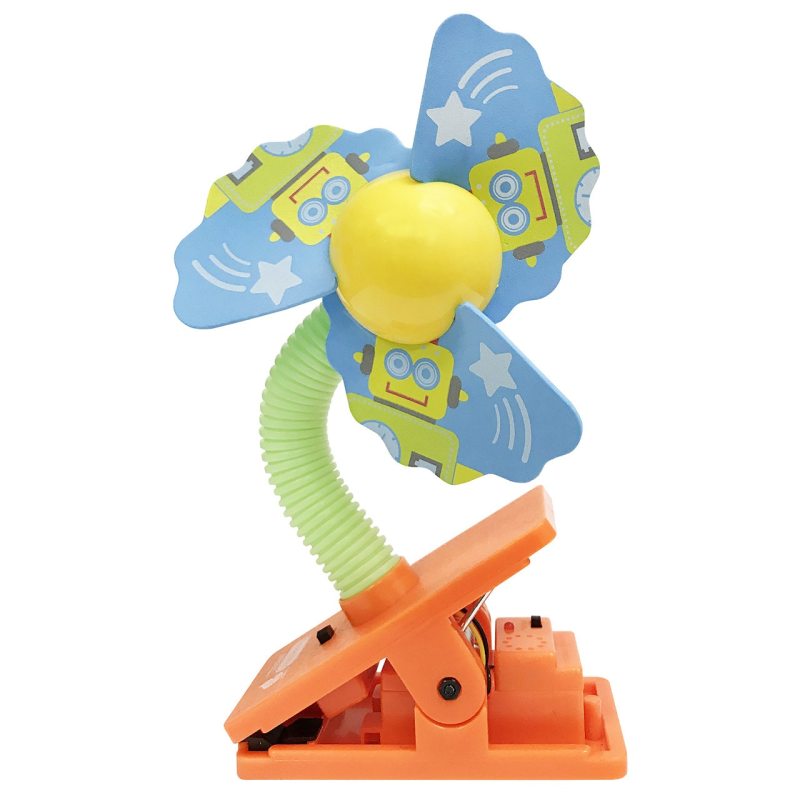 Lucky Baby Mini Safety Clip on Fan W/Ultrasonic Mosquito Repellent - Robot Singapore