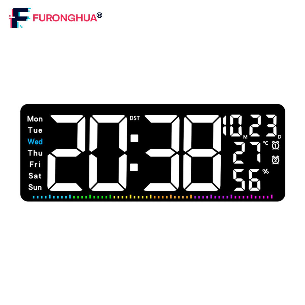 【FURONGHUA】 Practical 16 Inch RGB LED Wall Clock with Easy Remote Control Operation 【New product】 ราคา 1,902 บาท*ส่งฟรี