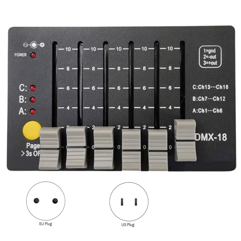 Mini DMX512 Controller for DJ Lights and Parties