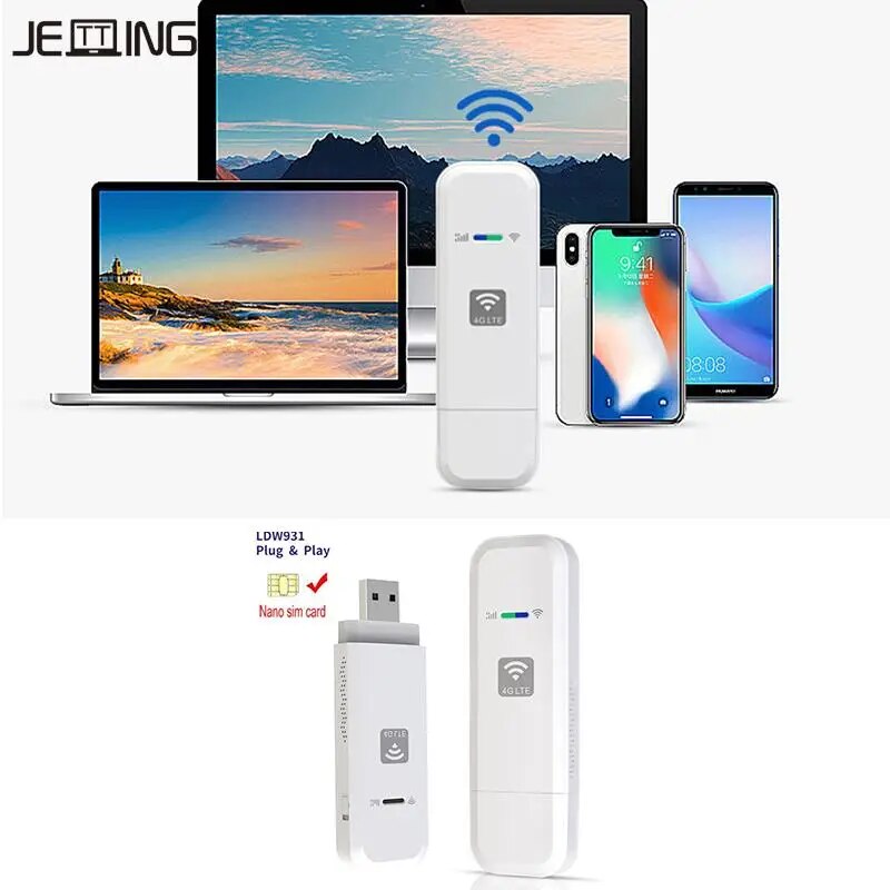 【Must-Have Gadgets】 Ldw931 4g Wifi Router Nano Portable Wife Lte Usb 4g Pocket Hotspot 10 Wifi Users Dongle
