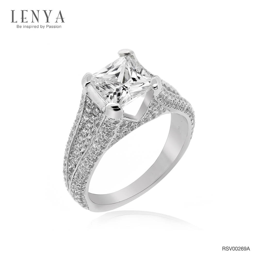 Lenya Cz Diamondlike Ring Enhances Your Personality and Gives You a Luxurious and Classy Look. Size 6.50 Mm. 925 Sterling Silver Body with White Gold Plating. ราคา 7,890 บาท*ส่งฟรี