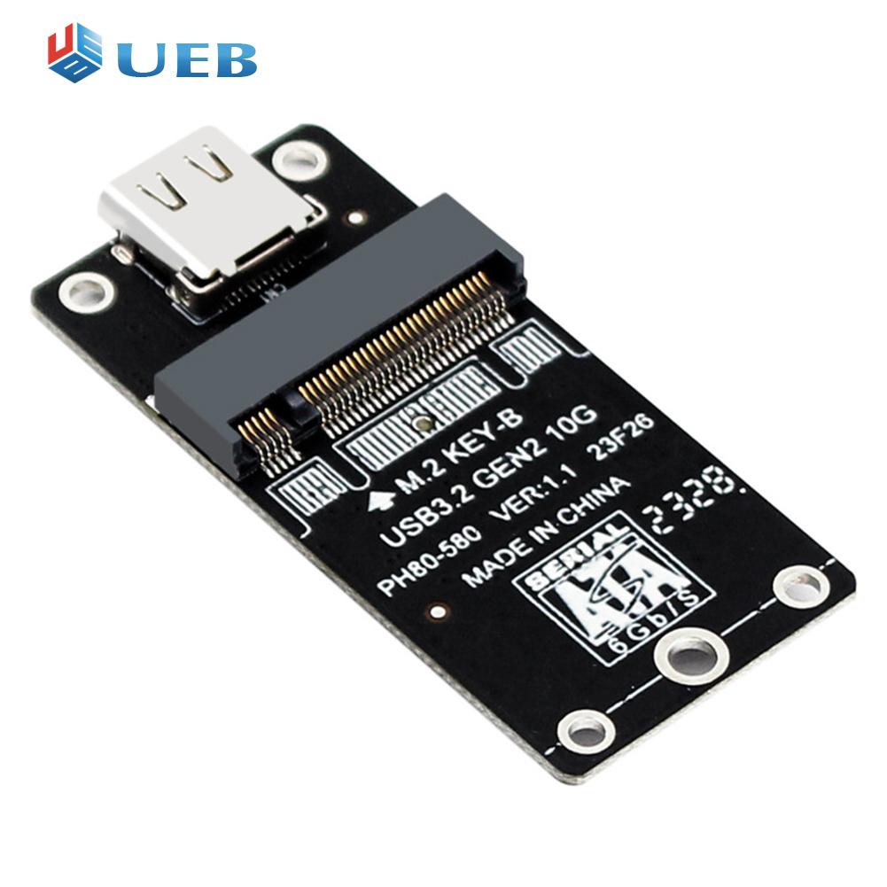 NGFF To USB 3.2 Type-C SATA SSD Riser 10Gbps Adapter Card M.2 B Key SSD To