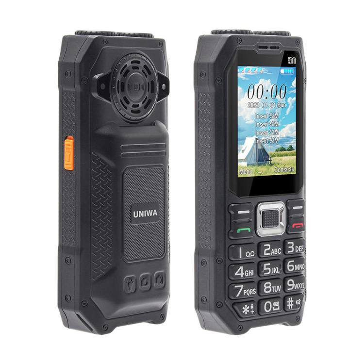 [New] UNIWA M6000 Big Speaker Keypad Phone, 2.4 inch, Dual Flashlights, 21 Keys, SOS, FM, 4 SIM, GSM EU Plug/US Plug/UK Plug/AU Plug ราคา 906 บาท*ส่งฟรี