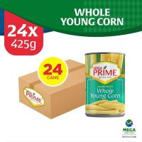 Mega Prime Young Corn Whole Easy Open Can 425G By 24S