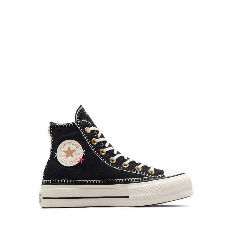 Giày thể thao converse ctas lift women's - black/egret/gold