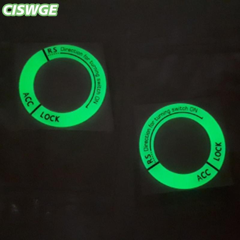 [CISWGE Auto] Xe đánh lửa vòng chìa khóa 3D nhãn dán phát sáng huỳnh quang vòng tròn phát sáng trang trí decal cho ban đêm xe nội thất Giá 28,502 Đồng*Miễn phí vận chuyển