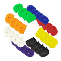 32Pcs Plastic Key Covers Tags Soft Rubber Key Identifiers Standard Flat Organization House Key Colorful Key Toppers