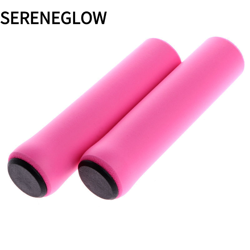 SERENEGLOW Universal Silicone Bike Handlebar Grips Anti-Slip Comfortable Cycling Handle Covers for Mountain Bike and Fixed Gear ราคา 20 บาท*ส่งฟรี