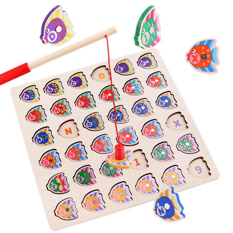 Shape Fishing Sorting Montessori Shape Sorting Fishing Game For Kids Educational Wooden Fishing Counting Learning Board Games for Boys Girls Birthday everybody