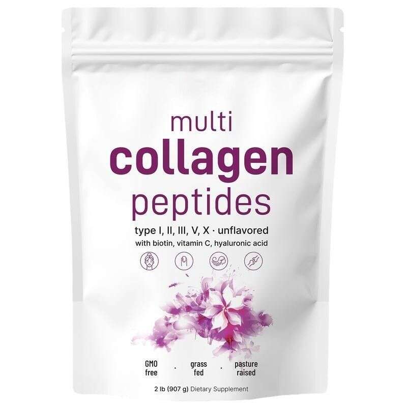 Các nhà sản xuất bán bột peptide đa collagen để duy trì sức khỏe của khớp, da và tóc.