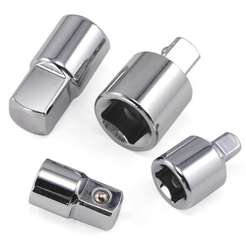 4 X 1/2″ 1/4″ 3/8″ Socket Ratchet Converter Reducers Adaptors Connector Tool Set