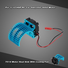 7014 Motor Heat Sink With Cooling Fan For 1/10 Hsp Rc Car 540/550 3650 Motor By Tomtop