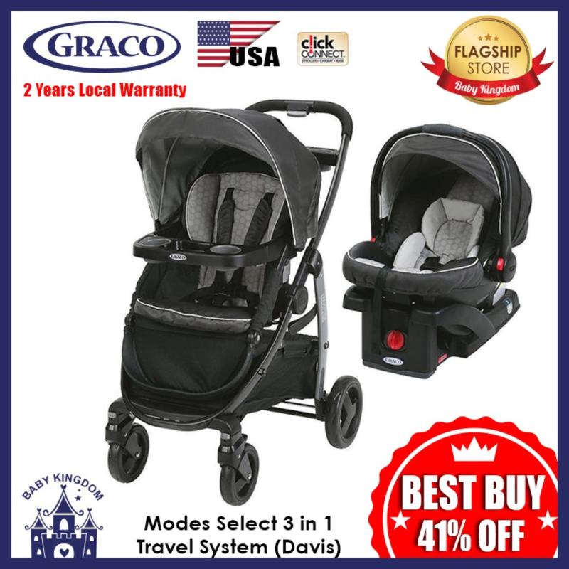 Graco Modes Select Click Connect Travel System 3 in 1 (Davis) - Local Warranty Singapore