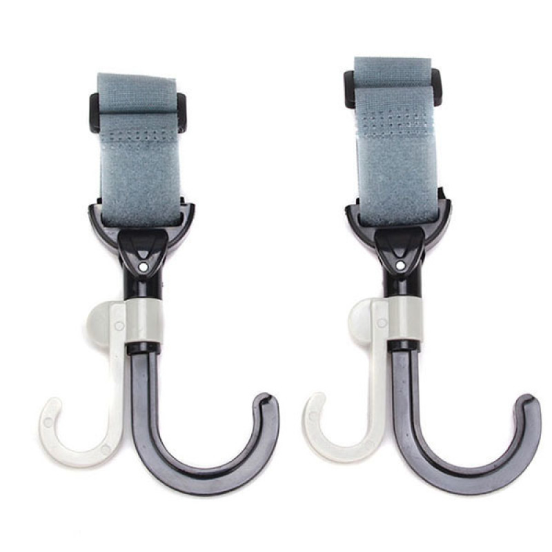 Hang-Qiao Baby Stroller Hanger Set of 2 Black/White (EXPORT) Singapore