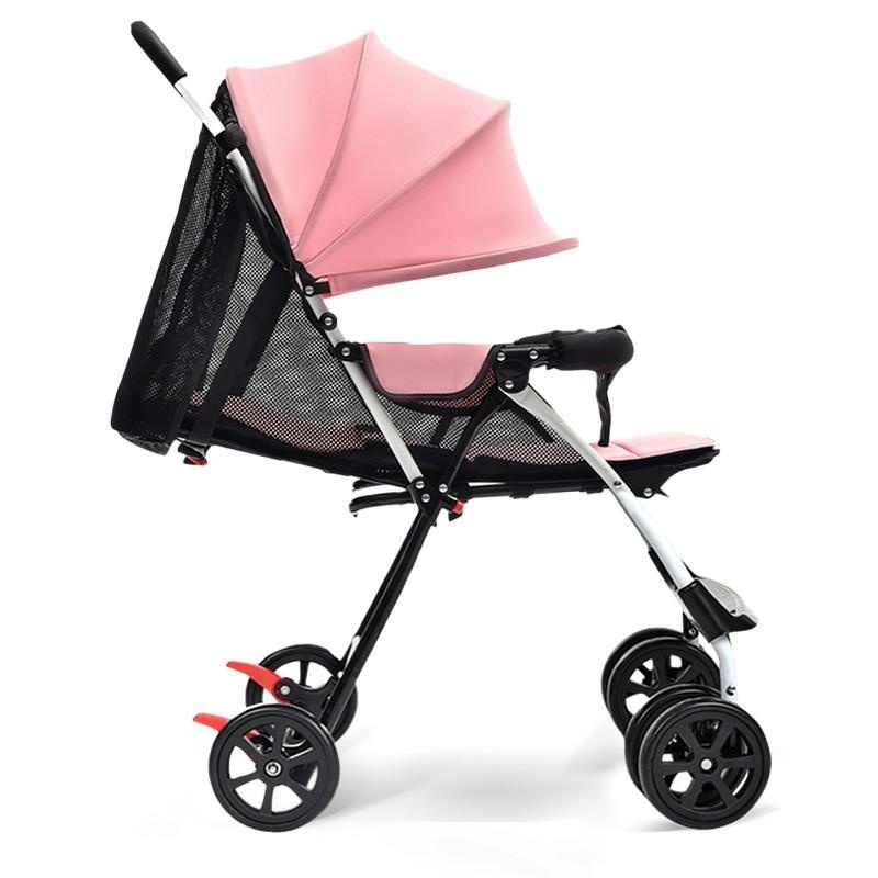 High Quality, Ultra-light / Fold / Baby Cart, Can Sit / Lie / Dual / Trolley (pink) - intl Singapore