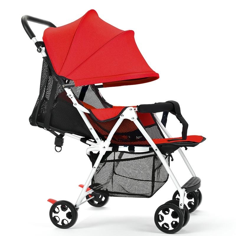 High Quality, Ultra-light / Folding / Stroller, Can Sit / Lie / Dual / Trolley (red) - intl Singapore