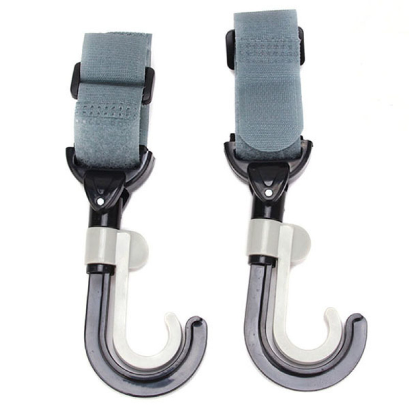 LALANG Baby Stroller Hanger Set of 2 (Black and White) Singapore