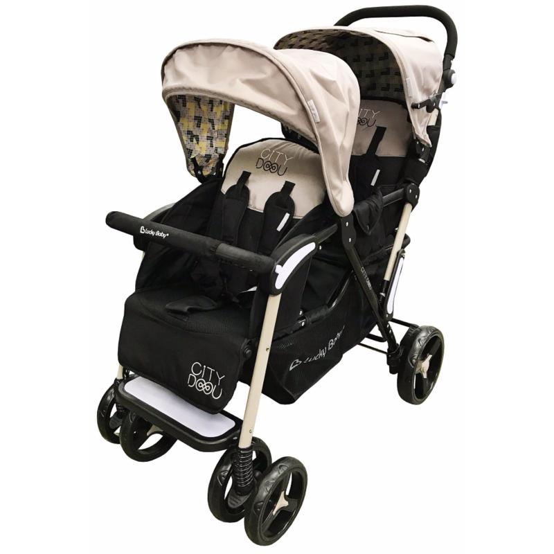 Lucky Baby® 516478 & 516461 City Duo Twin Baby Stroller Singapore