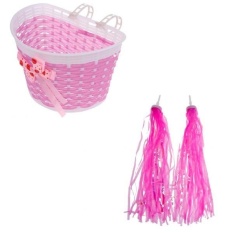 pink handlebar tassels