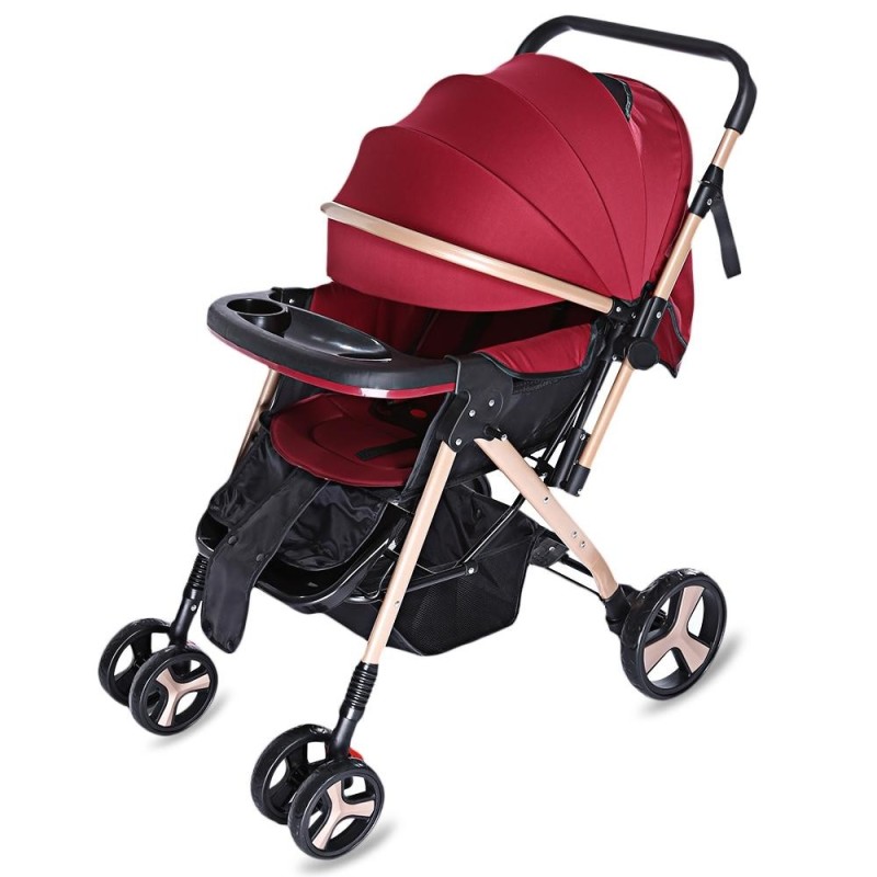 MoonSater YA - 2305 Universal Casters Foldable Baby Stroller - intl Singapore