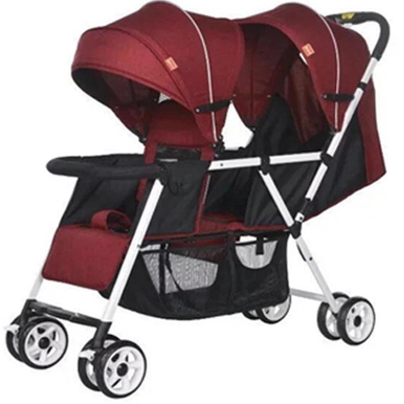 JIJI T2 Tandem Lightweight Stroller (Free Installation) - (Stroller/Prams) Dual Back Adjustable High Quality Six Wheels Design Portable Baby Carriage Stroller (Free Delivery) (SG) Singapore