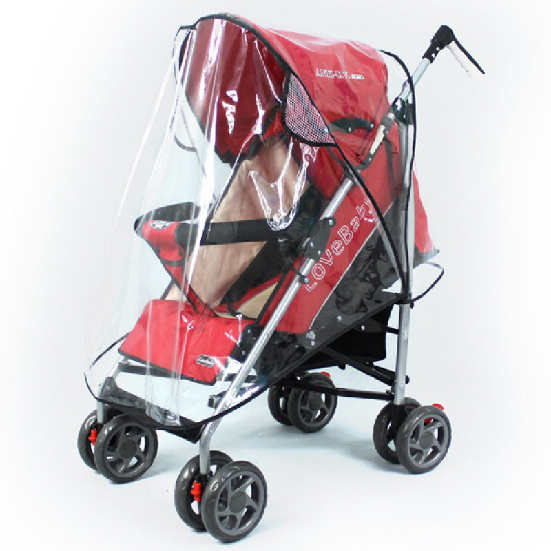 Universal Pushchair Stroller Pram Buggy Transparent Rainproof Cover Rain Shade Singapore